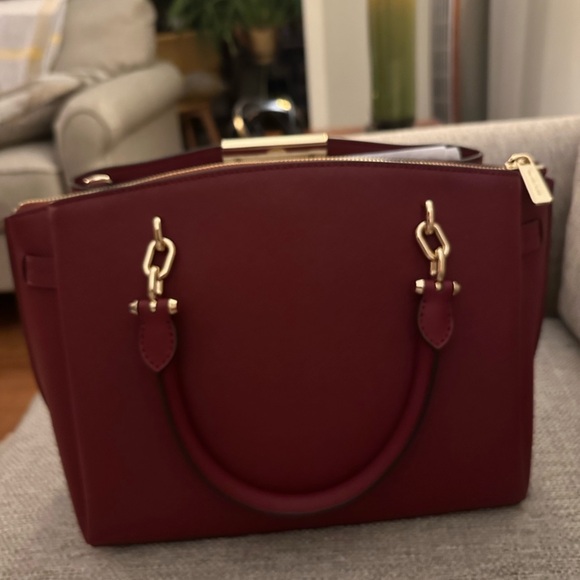 Michael Kors Rochelle Large Satchel in Brandy with Gold Hardware NEW WITH TAGS - Picture 8 of 16